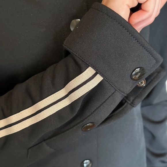 🔥HOST PICK🔥Palm Angels Classic Track Shirt Jacket Black with White Stripes🌸 - Picture 5 of 14